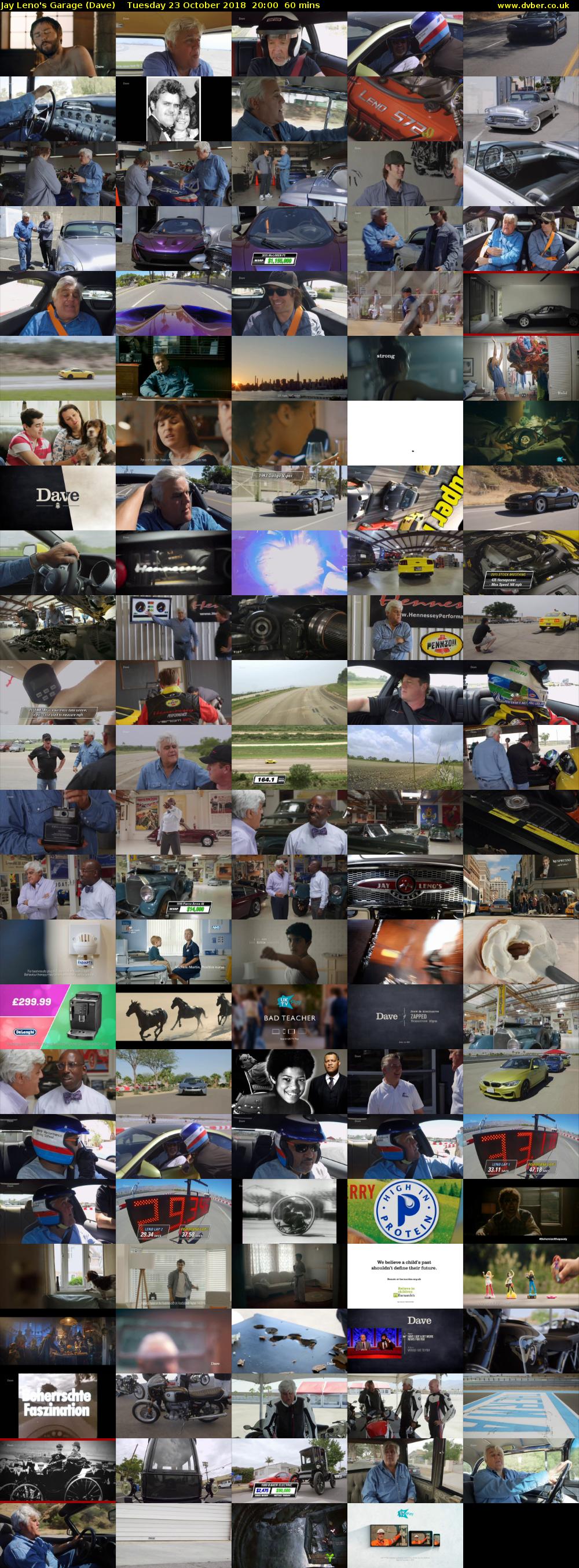 Jay Leno's Garage (Dave) Tuesday 23 October 2018 20:00 - 21:00