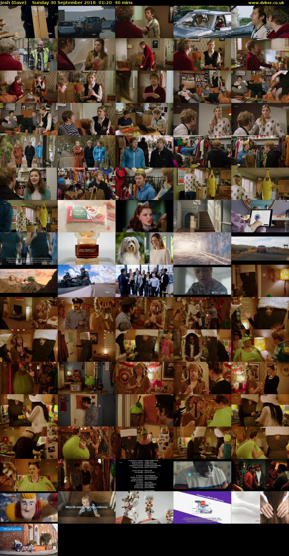 Josh (Dave) Sunday 30 September 2018 01:20 - 02:00