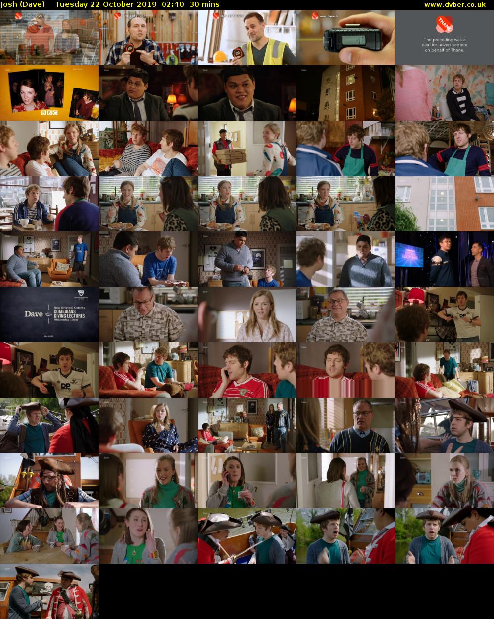 Josh (Dave) Tuesday 22 October 2019 02:40 - 03:10