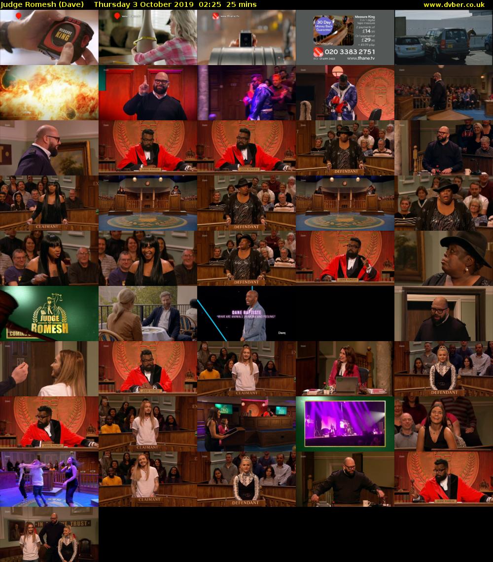 Judge Romesh (Dave) Thursday 3 October 2019 02:25 - 02:50