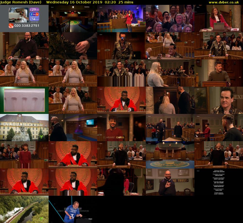 Judge Romesh (Dave) Wednesday 16 October 2019 02:20 - 02:45