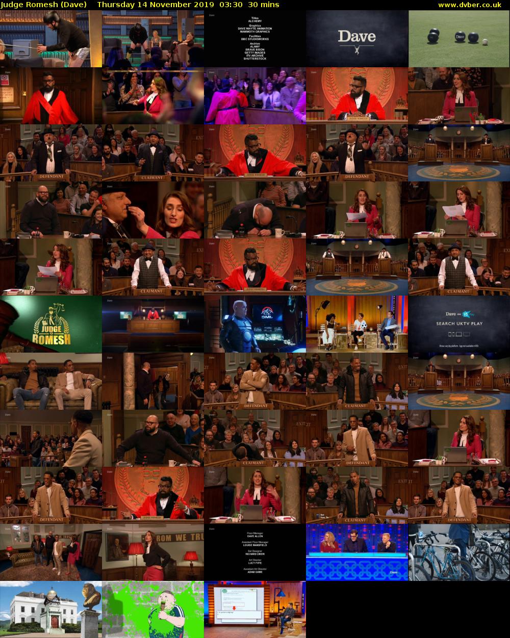 Judge Romesh (Dave) Thursday 14 November 2019 03:30 - 04:00