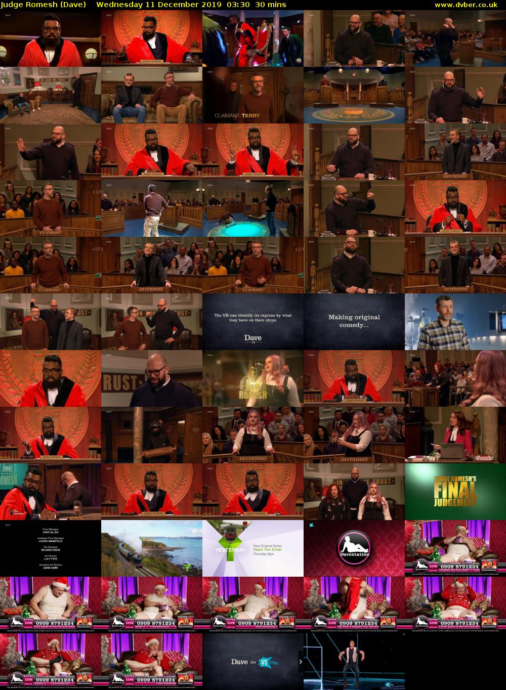 Judge Romesh (Dave) Wednesday 11 December 2019 03:30 - 04:00