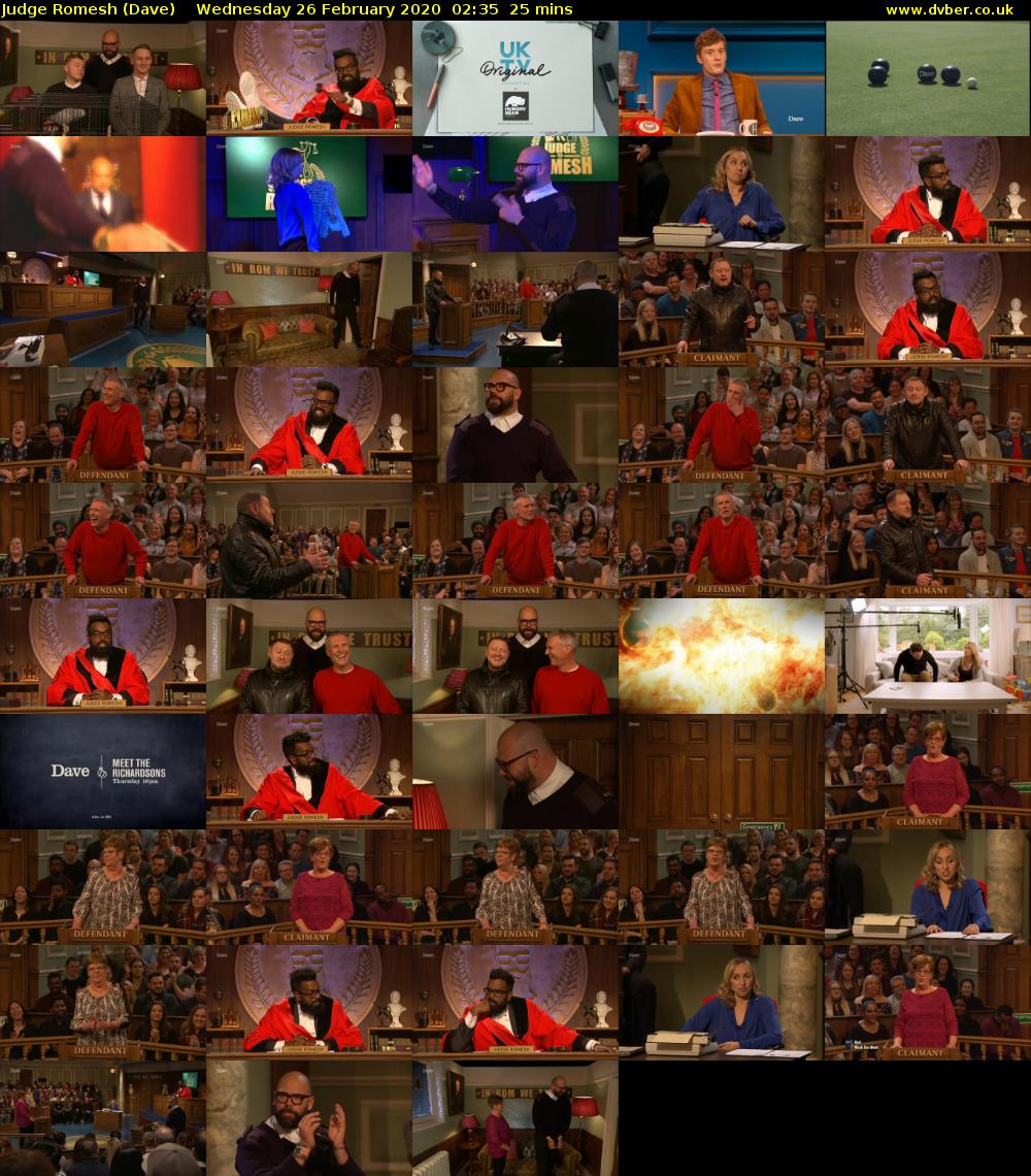 Judge Romesh (Dave) Wednesday 26 February 2020 02:35 - 03:00
