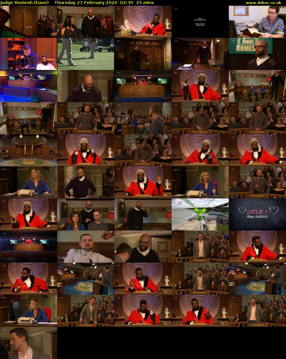 Judge Romesh (Dave) Thursday 27 February 2020 02:35 - 03:00