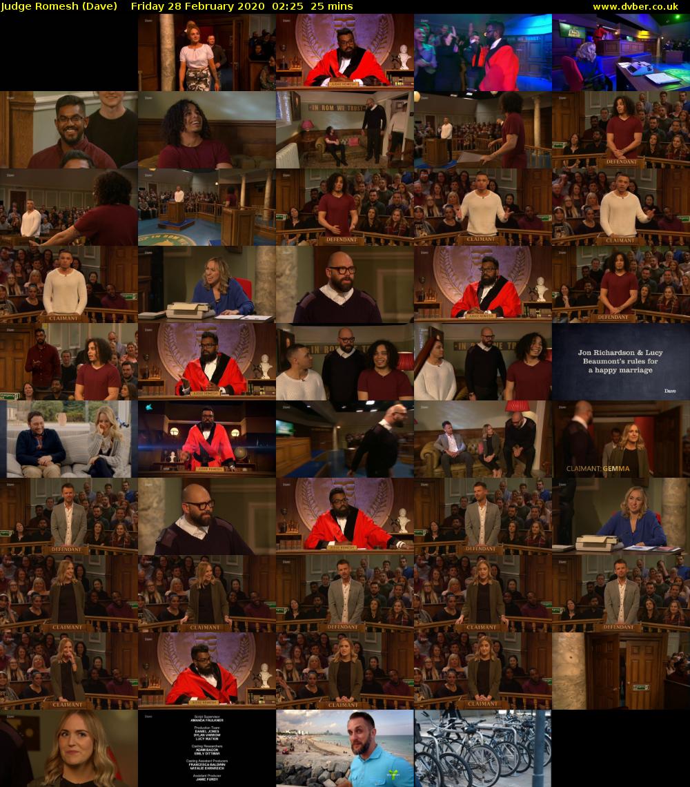 Judge Romesh (Dave) Friday 28 February 2020 02:25 - 02:50