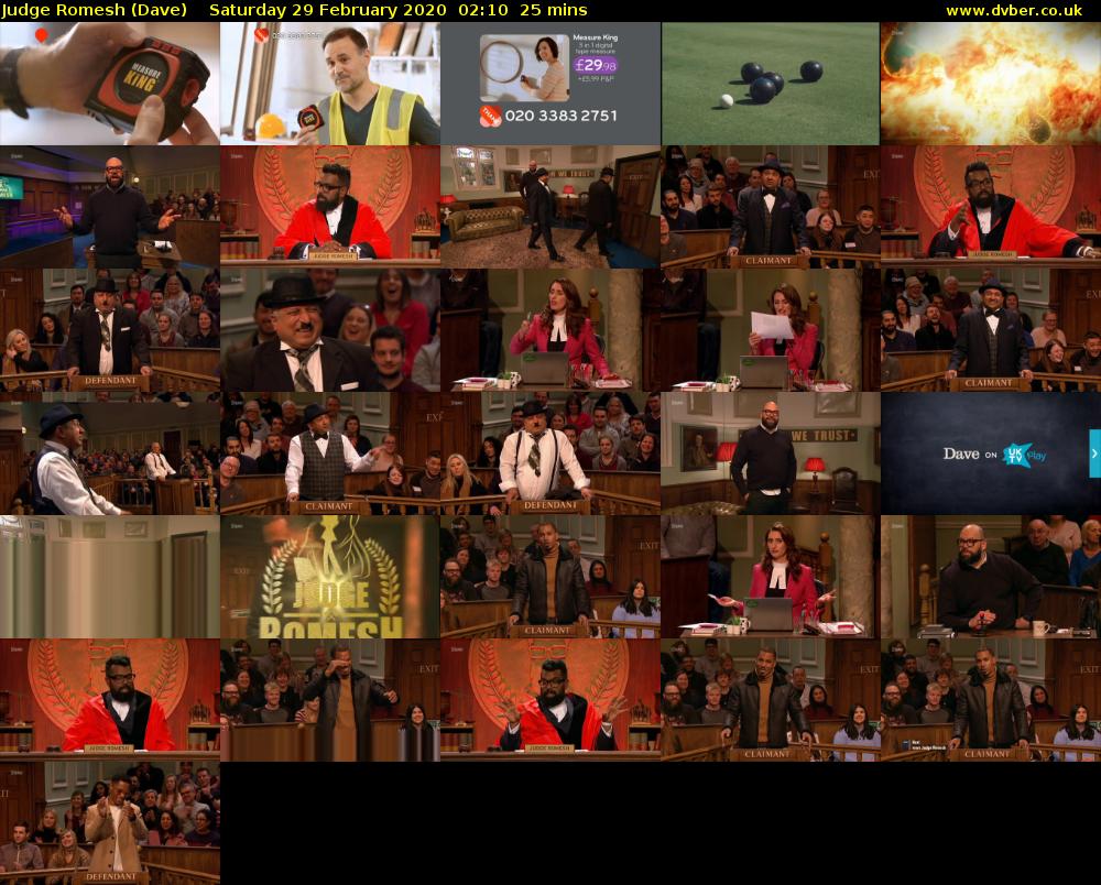 Judge Romesh (Dave) Saturday 29 February 2020 02:10 - 02:35
