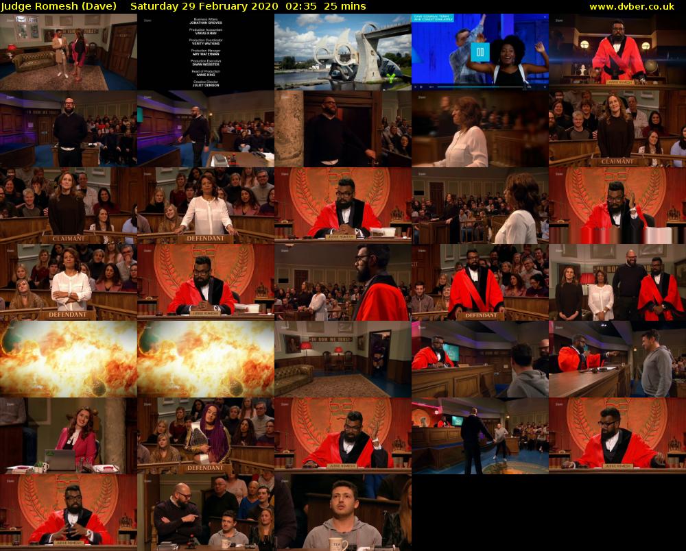 Judge Romesh (Dave) Saturday 29 February 2020 02:35 - 03:00