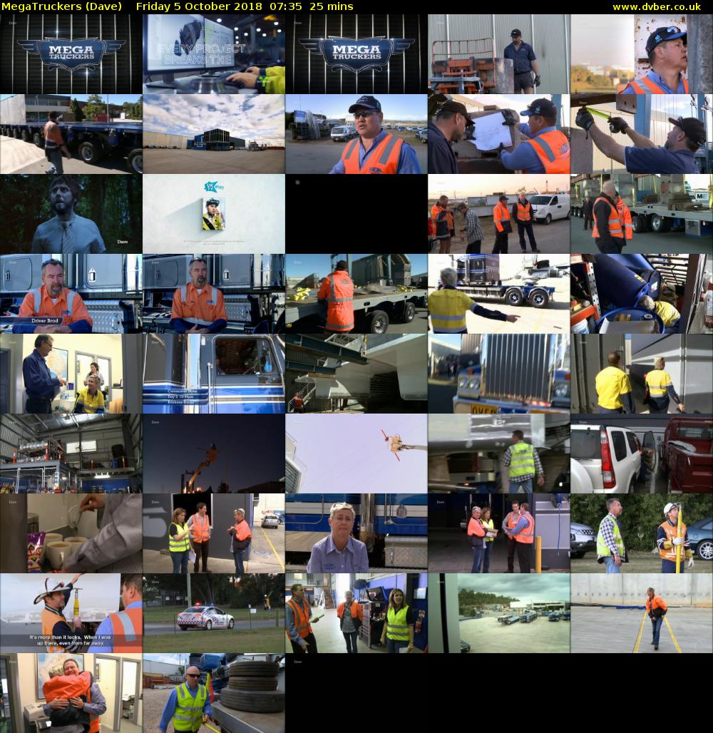 MegaTruckers (Dave) Friday 5 October 2018 07:35 - 08:00