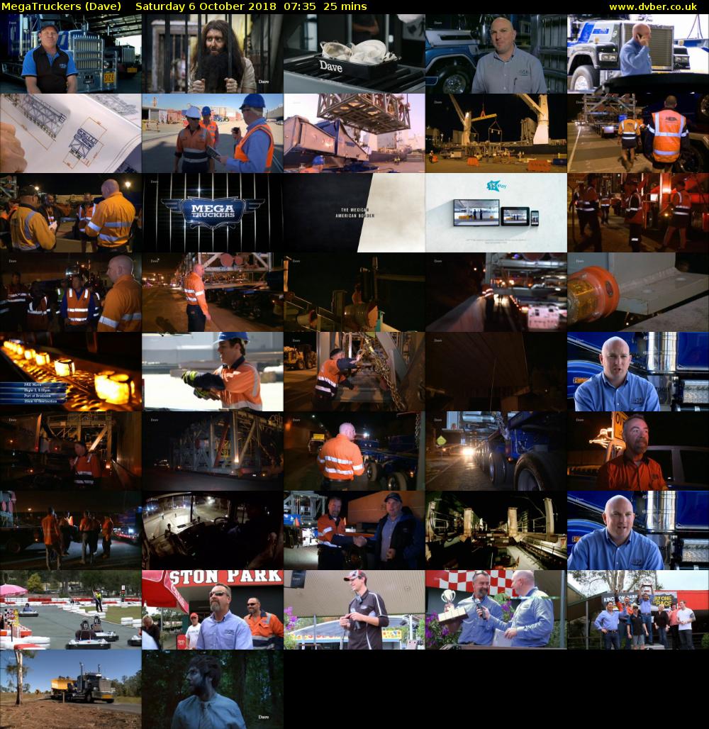 MegaTruckers (Dave) Saturday 6 October 2018 07:35 - 08:00