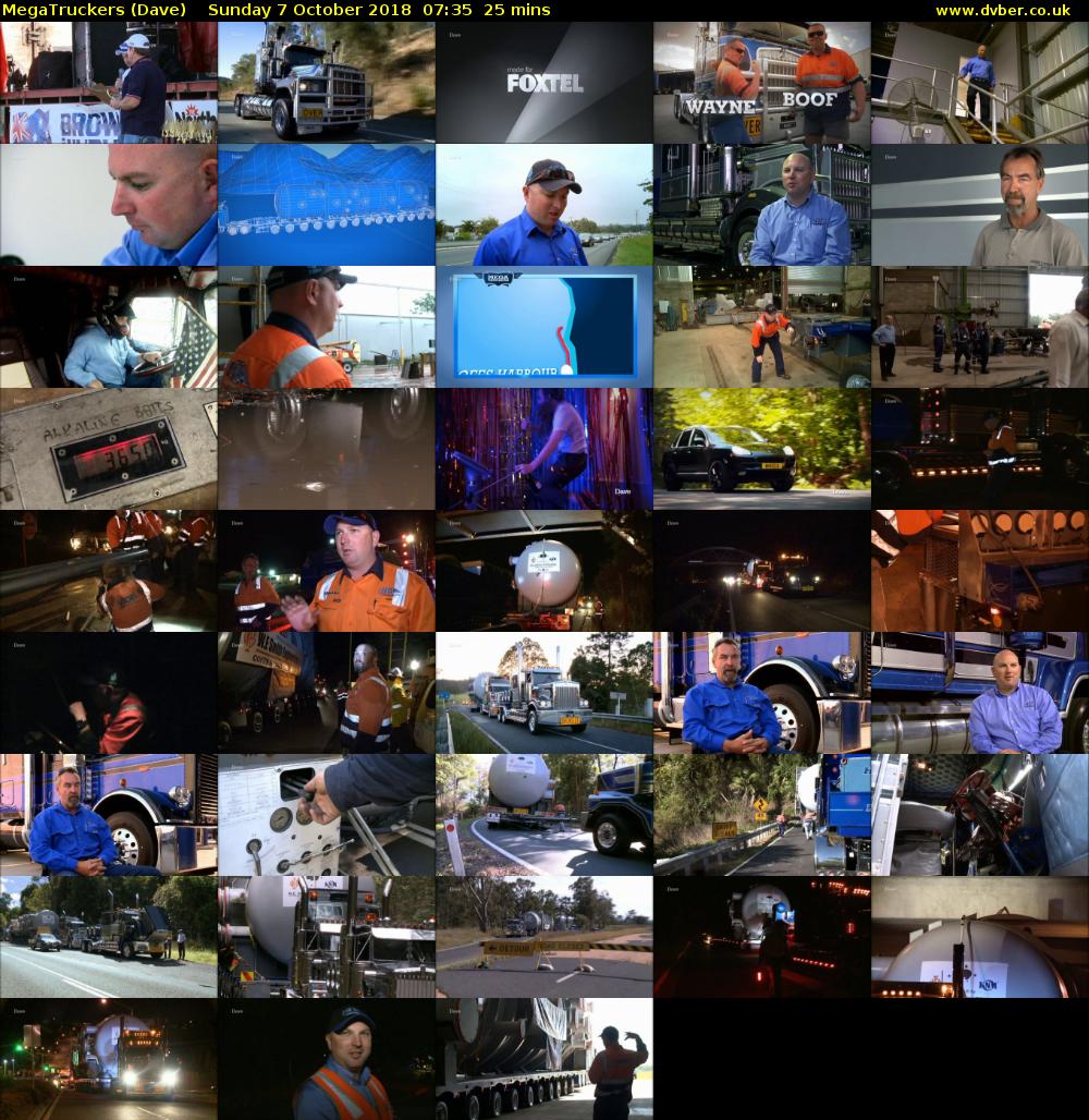 MegaTruckers (Dave) Sunday 7 October 2018 07:35 - 08:00