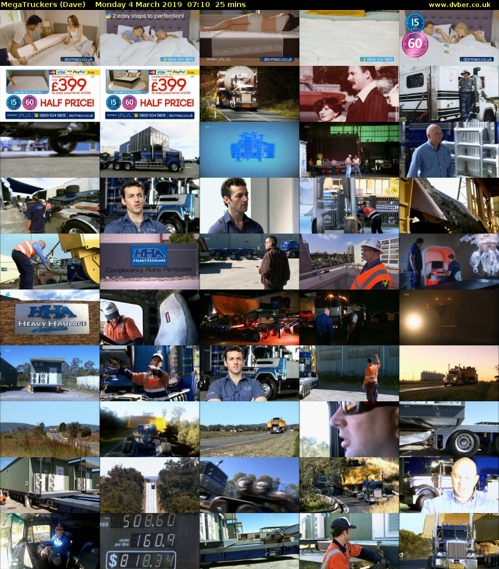 MegaTruckers (Dave) Monday 4 March 2019 07:10 - 07:35