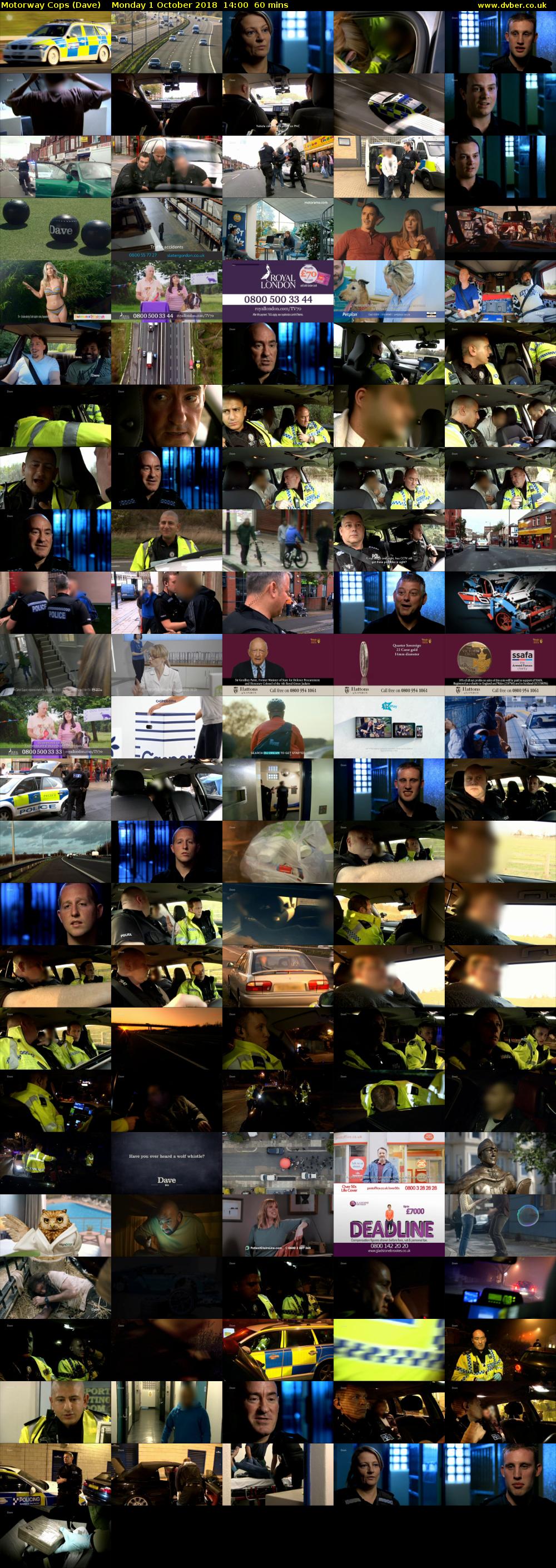 Motorway Cops (Dave) Monday 1 October 2018 14:00 - 15:00