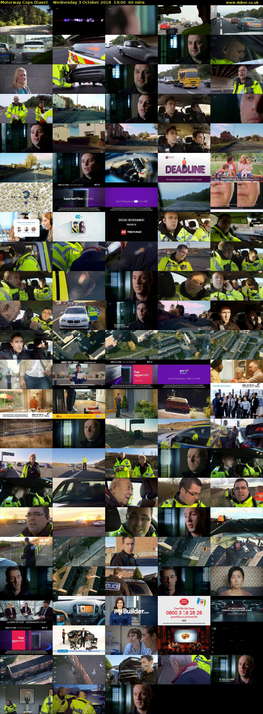 Motorway Cops (Dave) Wednesday 3 October 2018 14:00 - 15:00