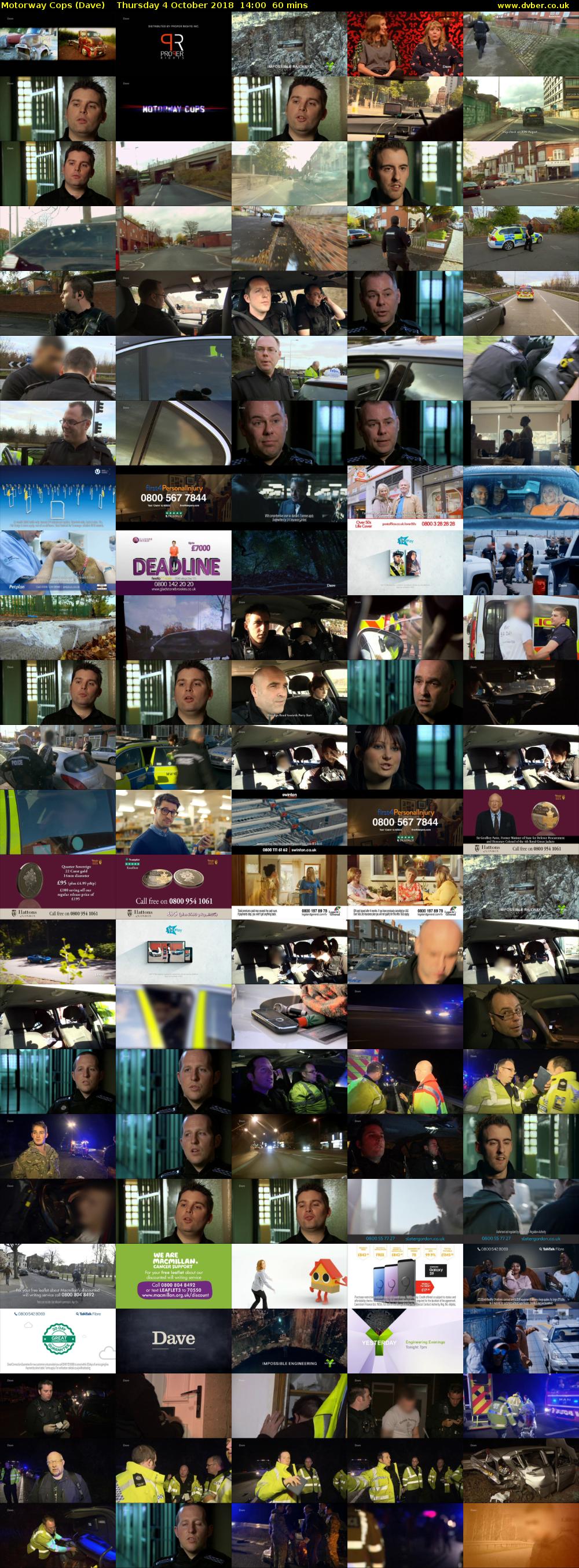 Motorway Cops (Dave) Thursday 4 October 2018 14:00 - 15:00