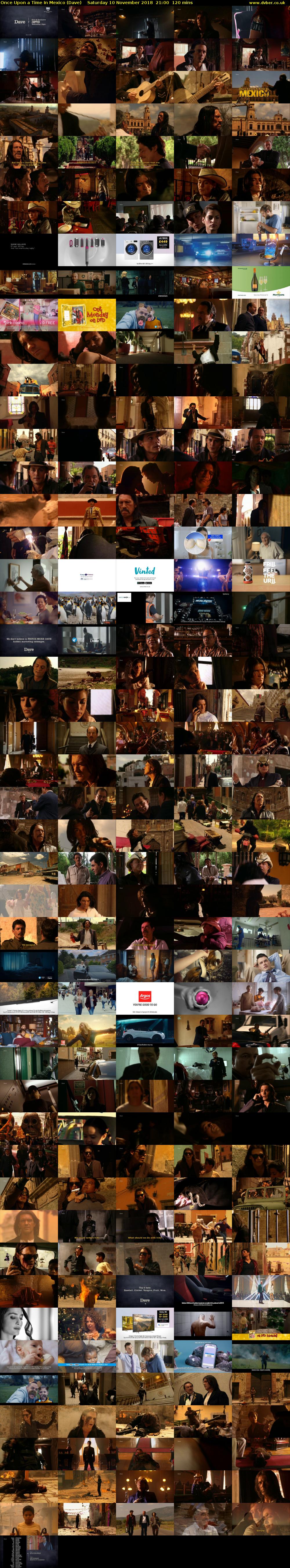 Once Upon a Time in Mexico (Dave) Saturday 10 November 2018 21:00 - 23:00