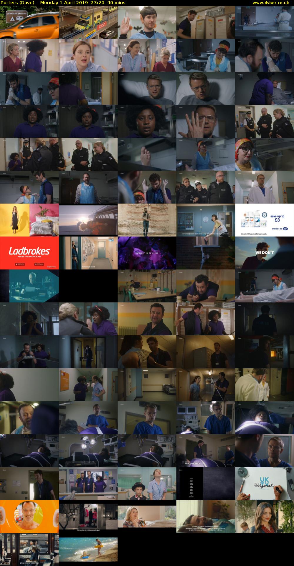 Porters (Dave) Monday 1 April 2019 23:20 - 00:00