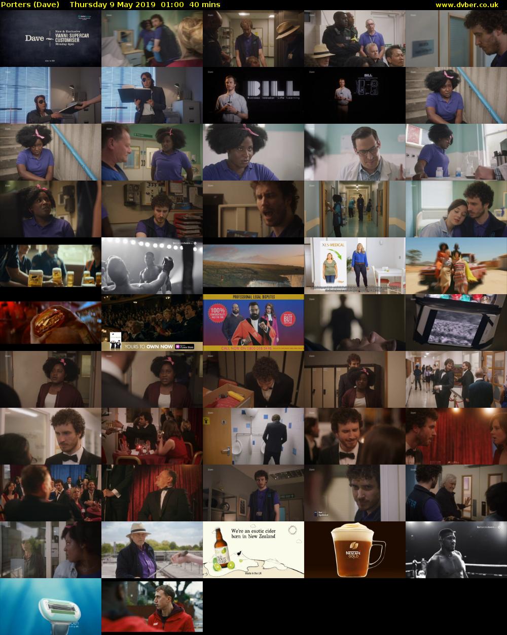 Porters (Dave) Thursday 9 May 2019 01:00 - 01:40