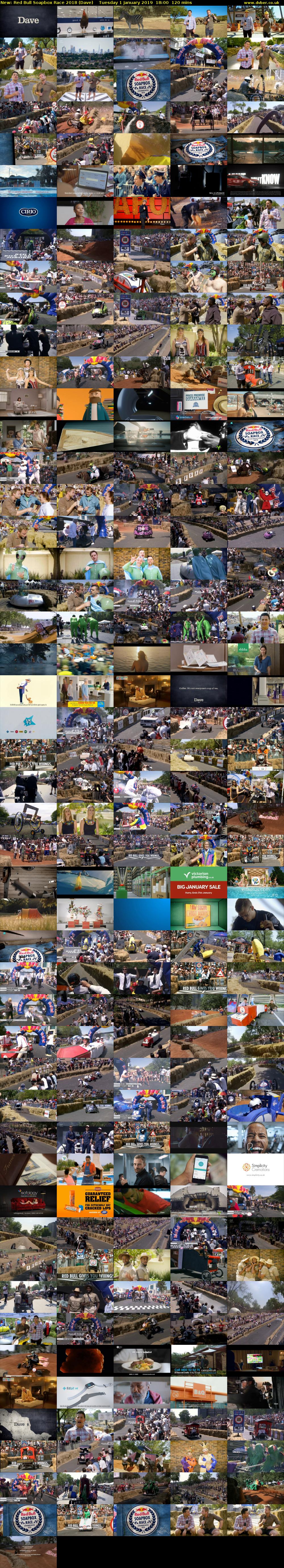 Red Bull Soapbox Race 2018 (Dave) Tuesday 1 January 2019 18:00 - 20:00