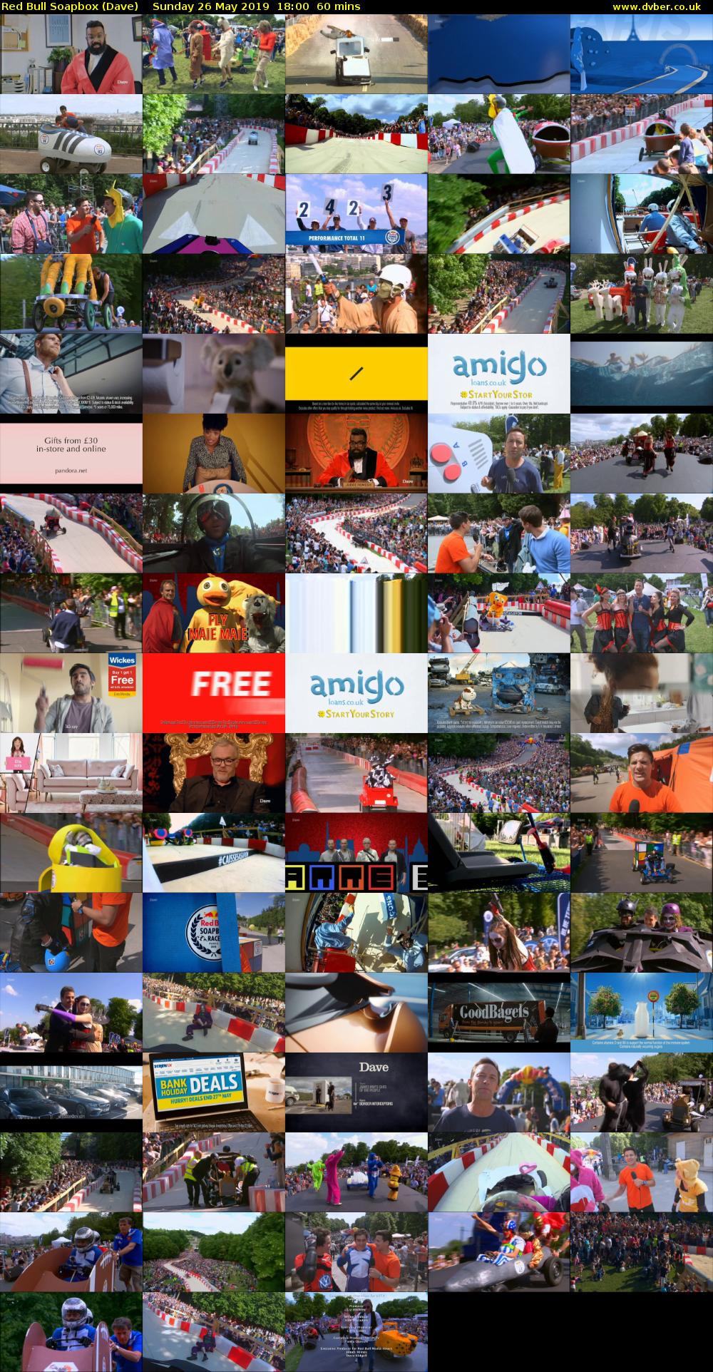 Red Bull Soapbox (Dave) Sunday 26 May 2019 18:00 - 19:00