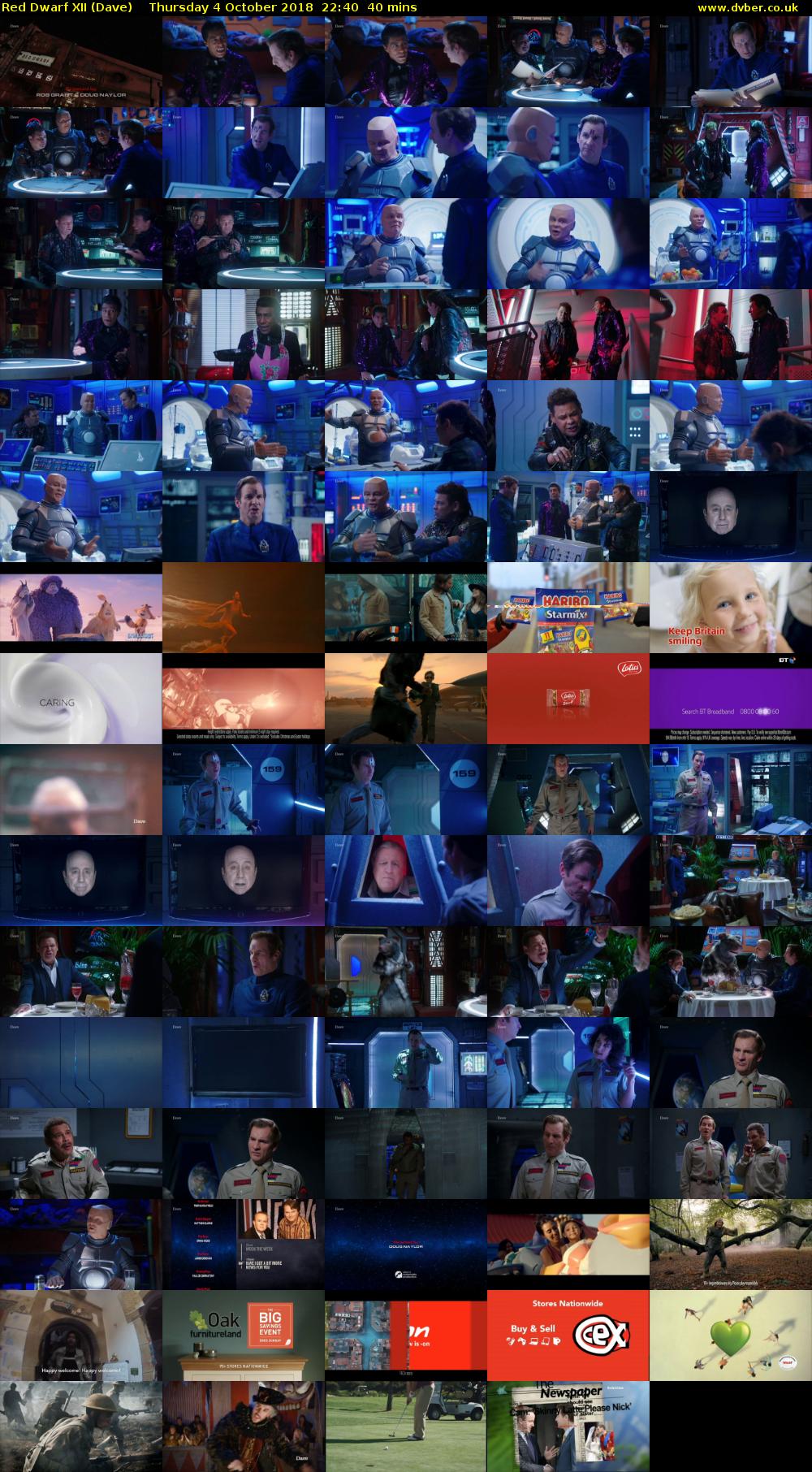 Red Dwarf XII (Dave) Thursday 4 October 2018 22:40 - 23:20