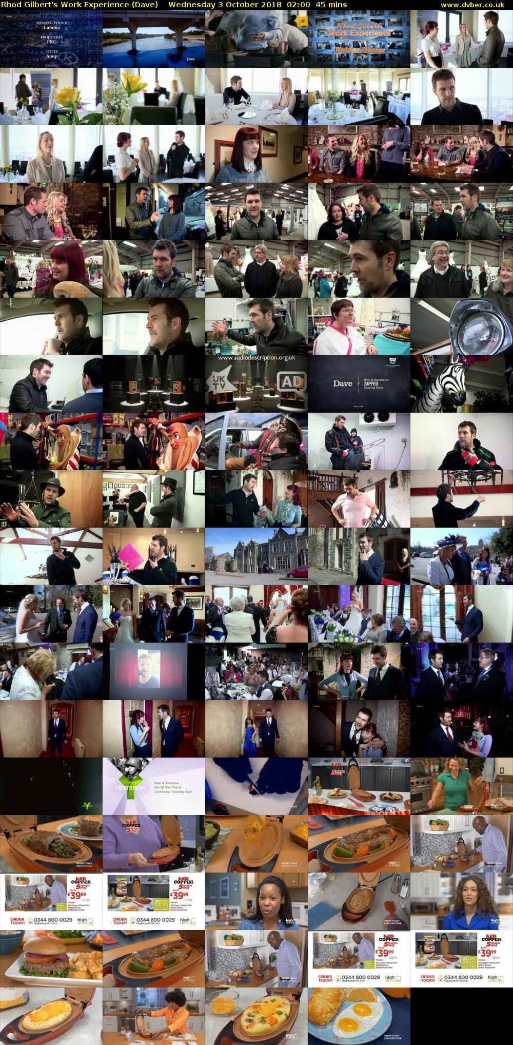 Rhod Gilbert's Work Experience (Dave) Wednesday 3 October 2018 02:00 - 02:45