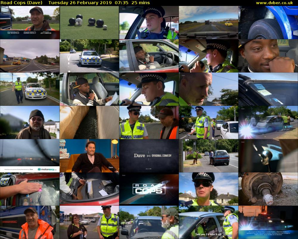 Road Cops (Dave) Tuesday 26 February 2019 07:35 - 08:00