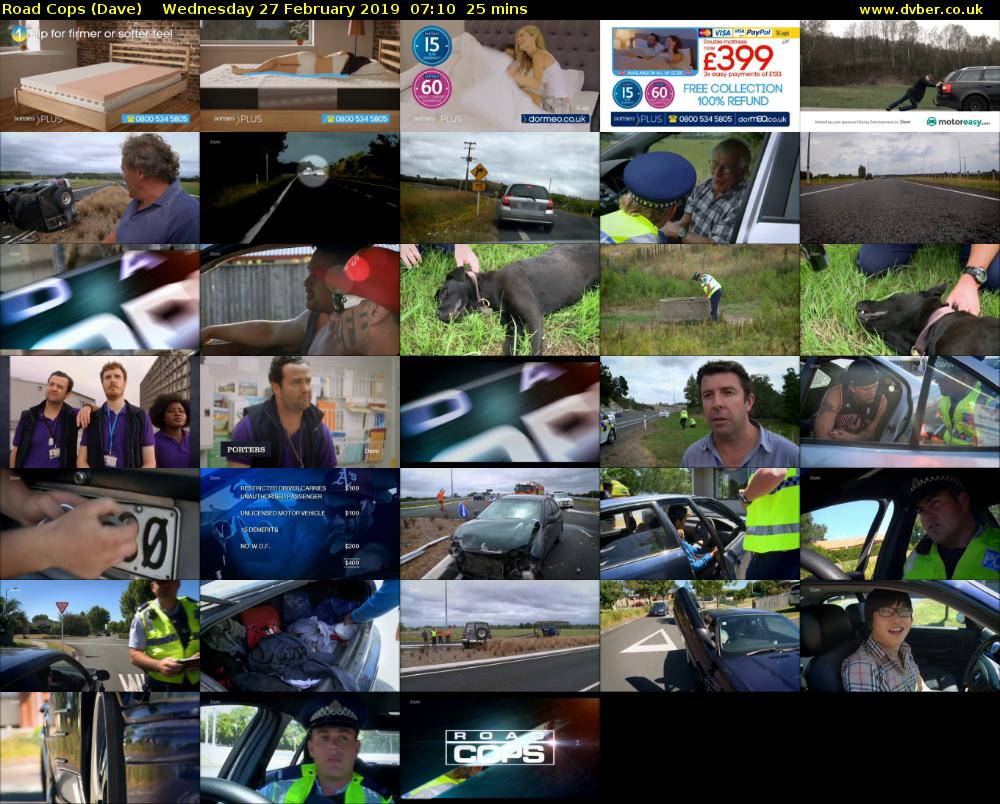 Road Cops (Dave) Wednesday 27 February 2019 07:10 - 07:35