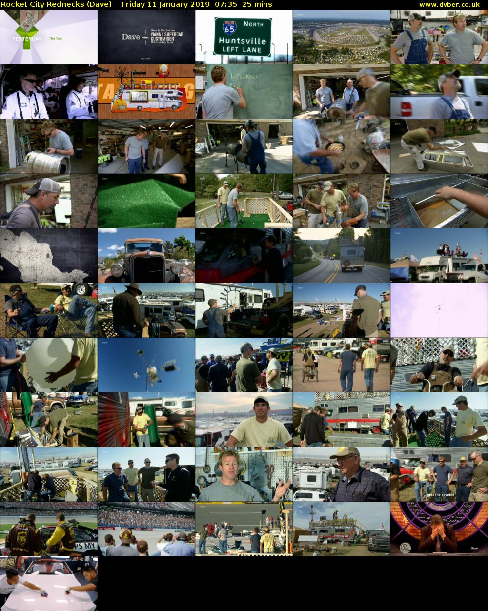 Rocket City Rednecks (Dave) Friday 11 January 2019 07:35 - 08:00