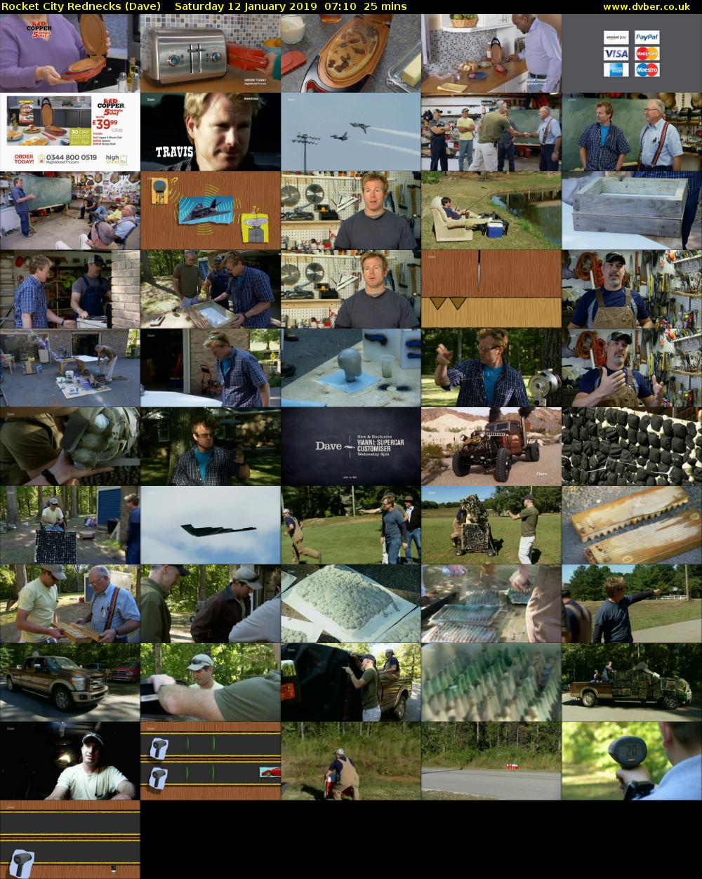 Rocket City Rednecks (Dave) Saturday 12 January 2019 07:10 - 07:35