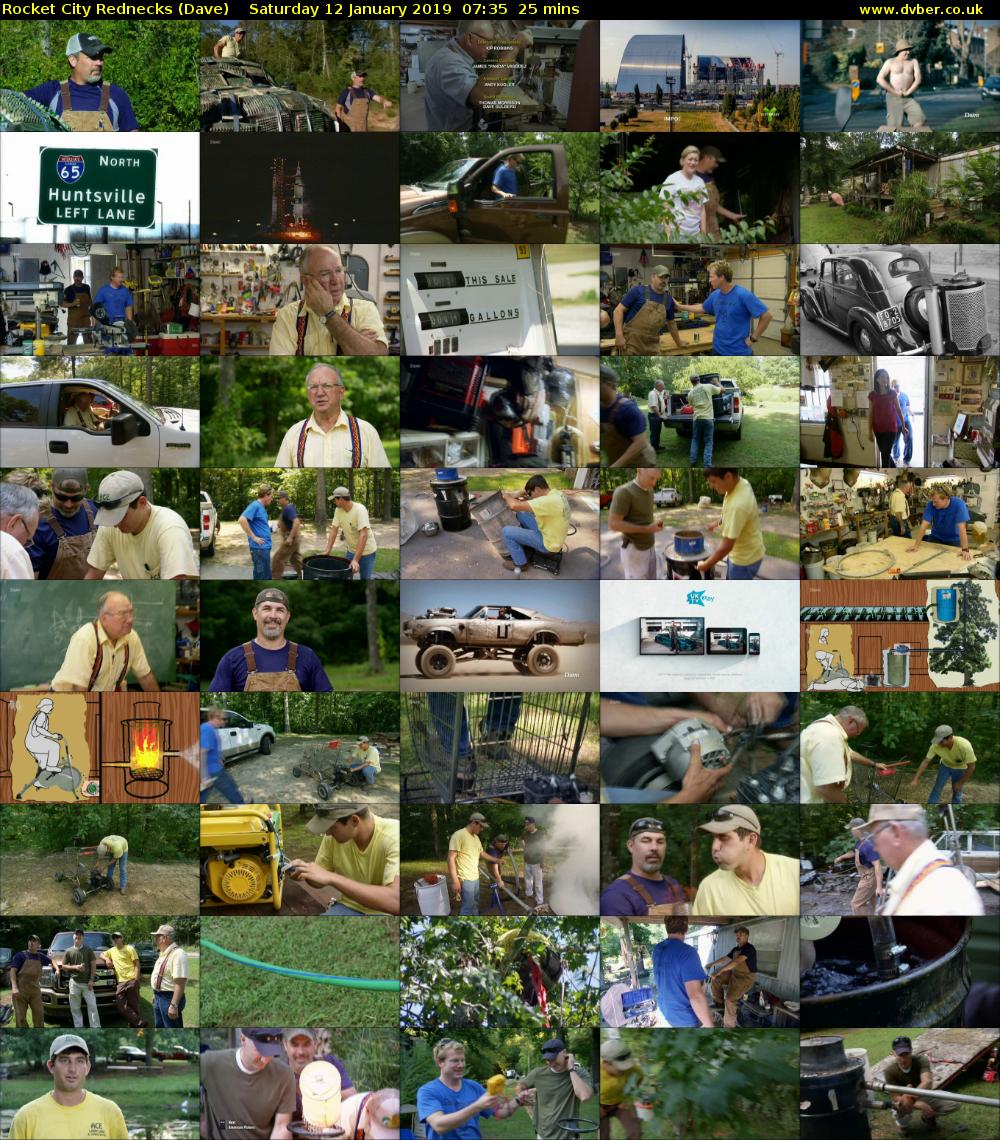 Rocket City Rednecks (Dave) Saturday 12 January 2019 07:35 - 08:00