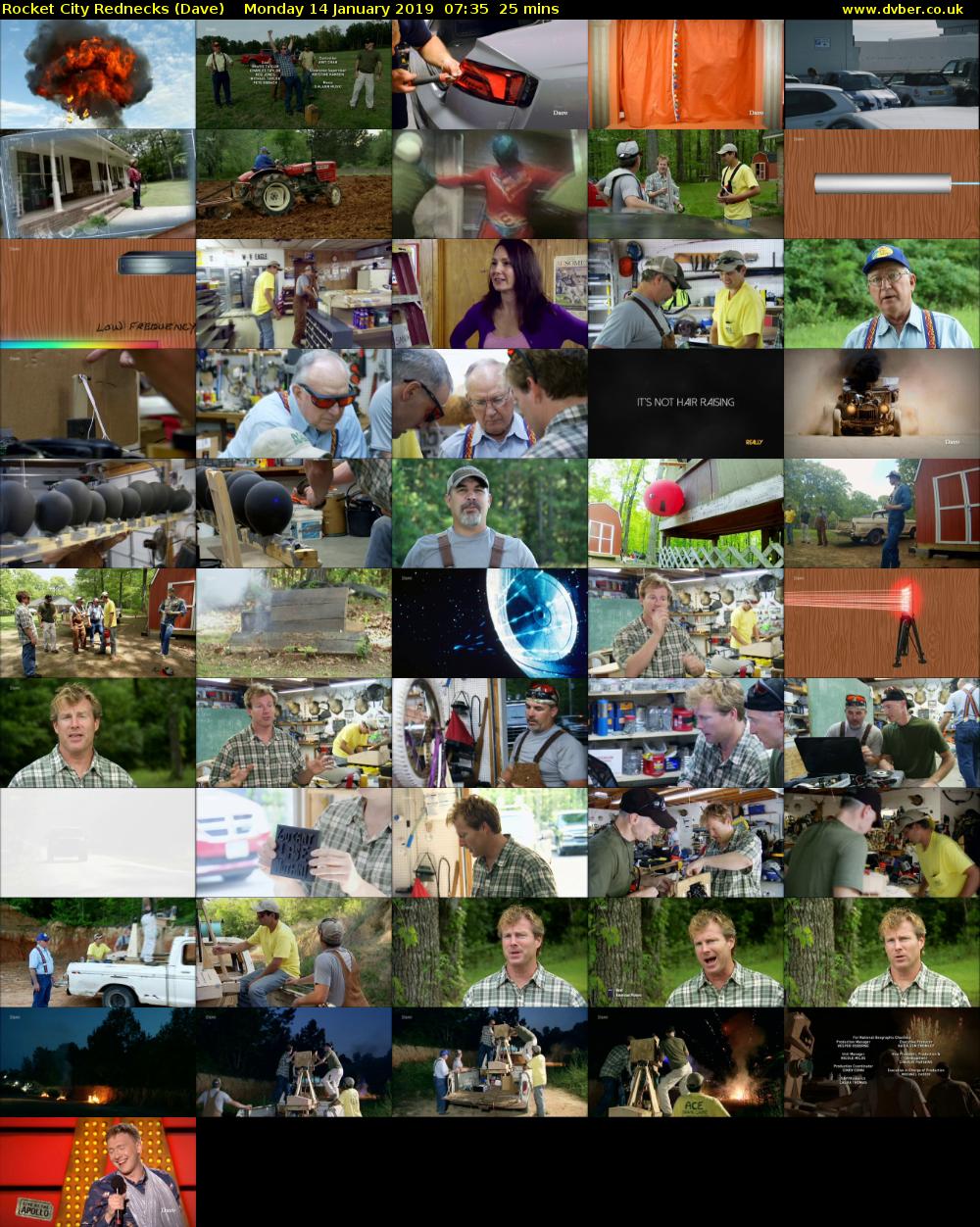 Rocket City Rednecks (Dave) Monday 14 January 2019 07:35 - 08:00