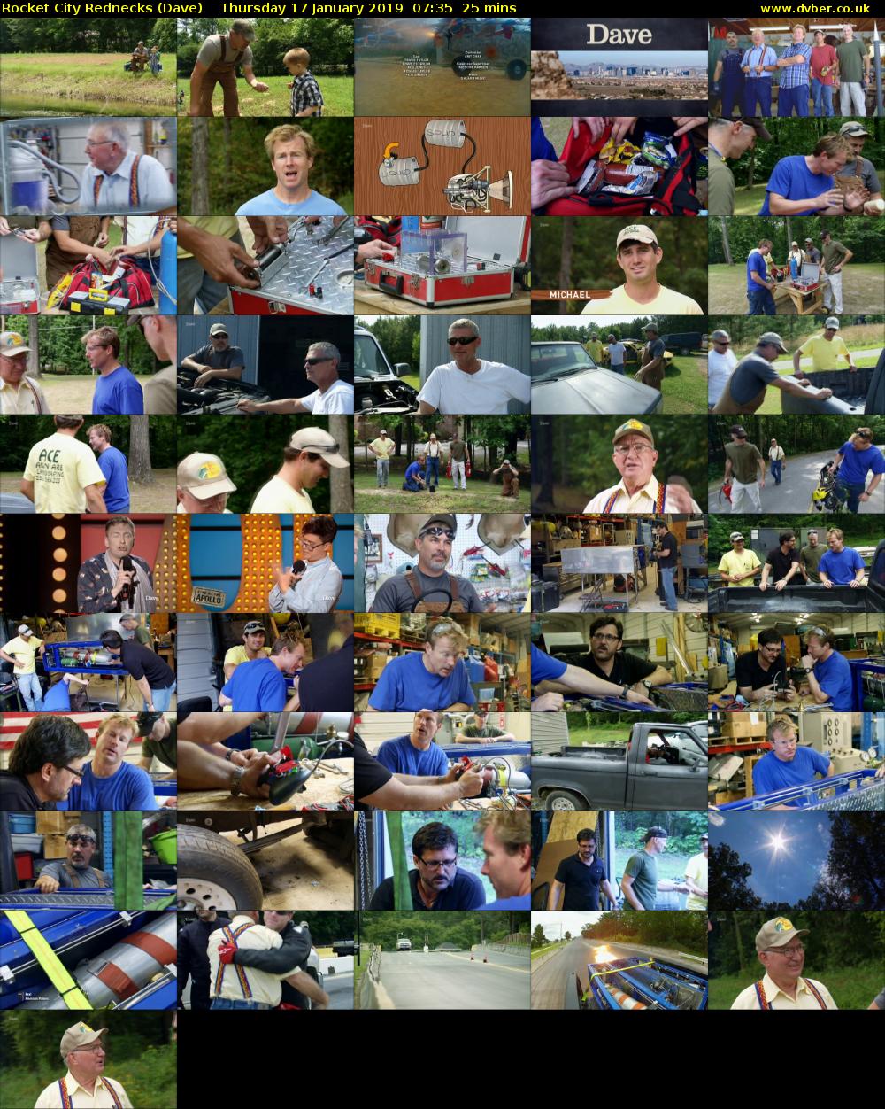 Rocket City Rednecks (Dave) Thursday 17 January 2019 07:35 - 08:00