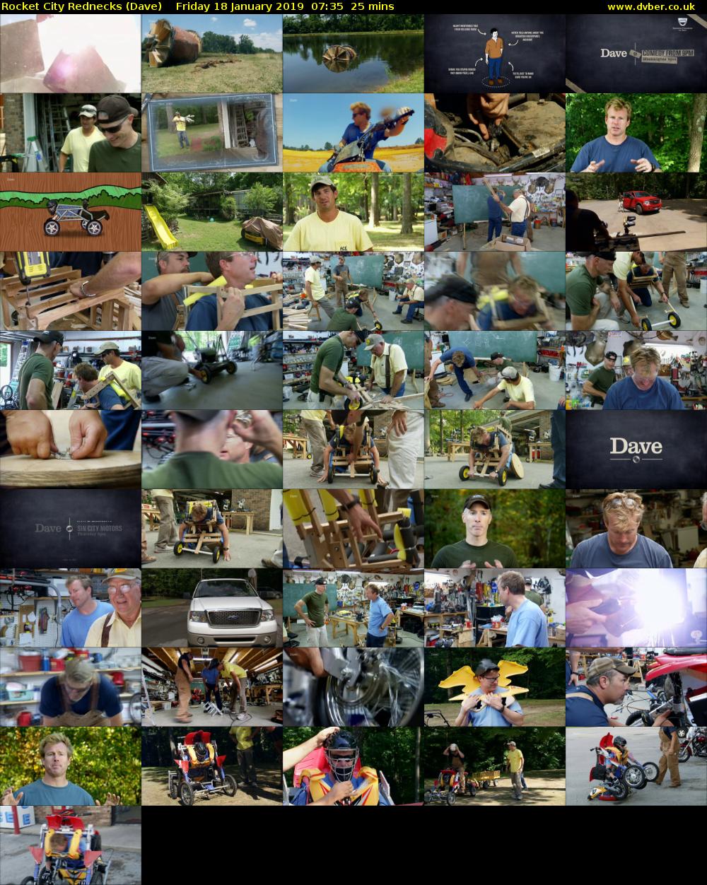 Rocket City Rednecks (Dave) Friday 18 January 2019 07:35 - 08:00