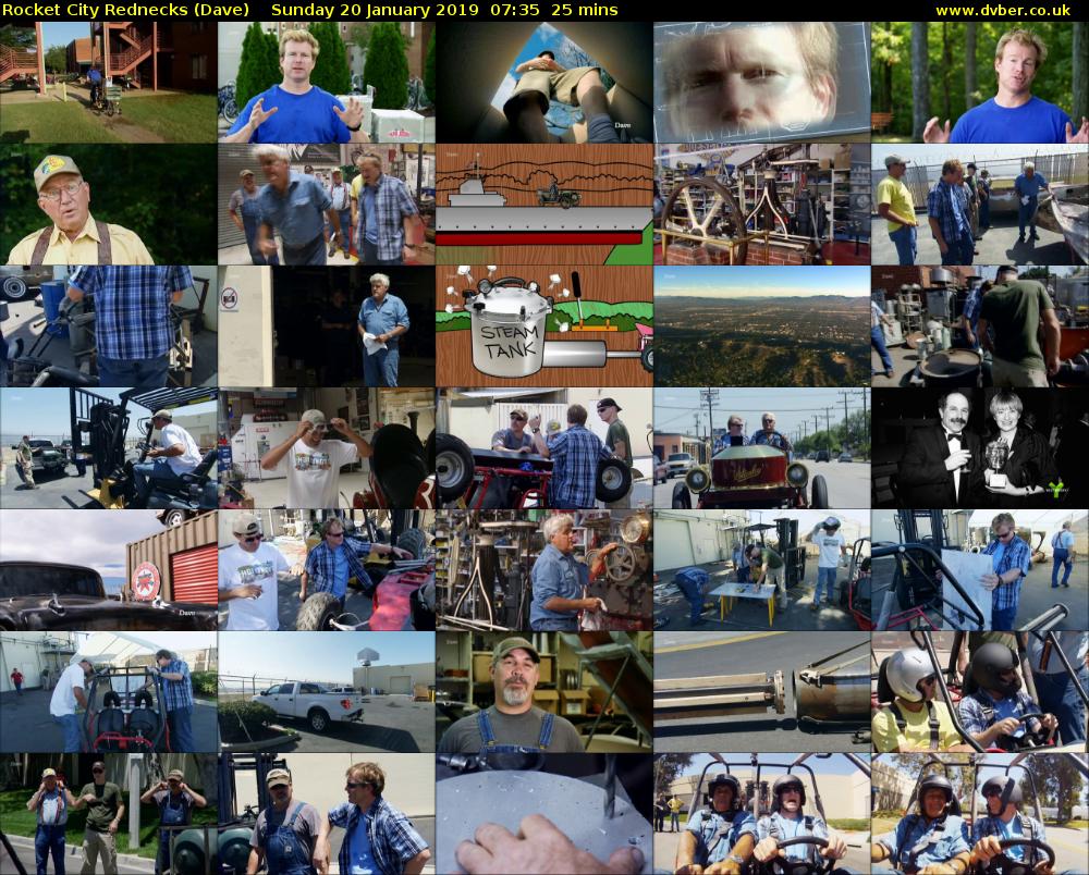 Rocket City Rednecks (Dave) Sunday 20 January 2019 07:35 - 08:00