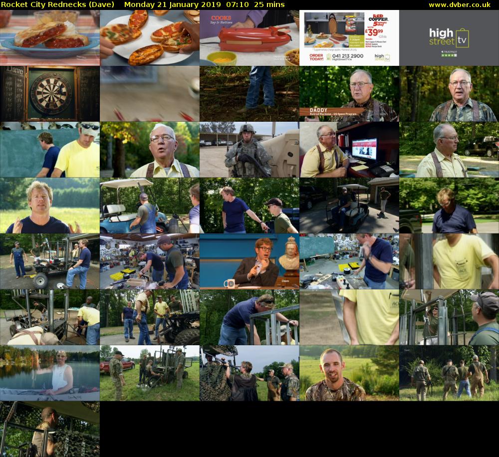 Rocket City Rednecks (Dave) Monday 21 January 2019 07:10 - 07:35