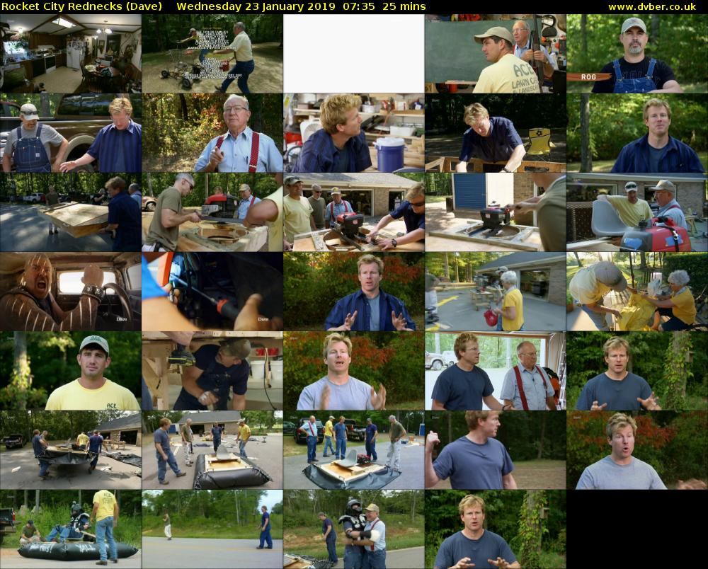 Rocket City Rednecks (Dave) Wednesday 23 January 2019 07:35 - 08:00