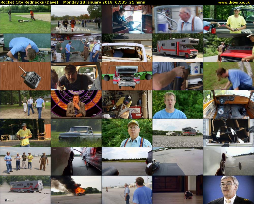 Rocket City Rednecks (Dave) Monday 28 January 2019 07:35 - 08:00