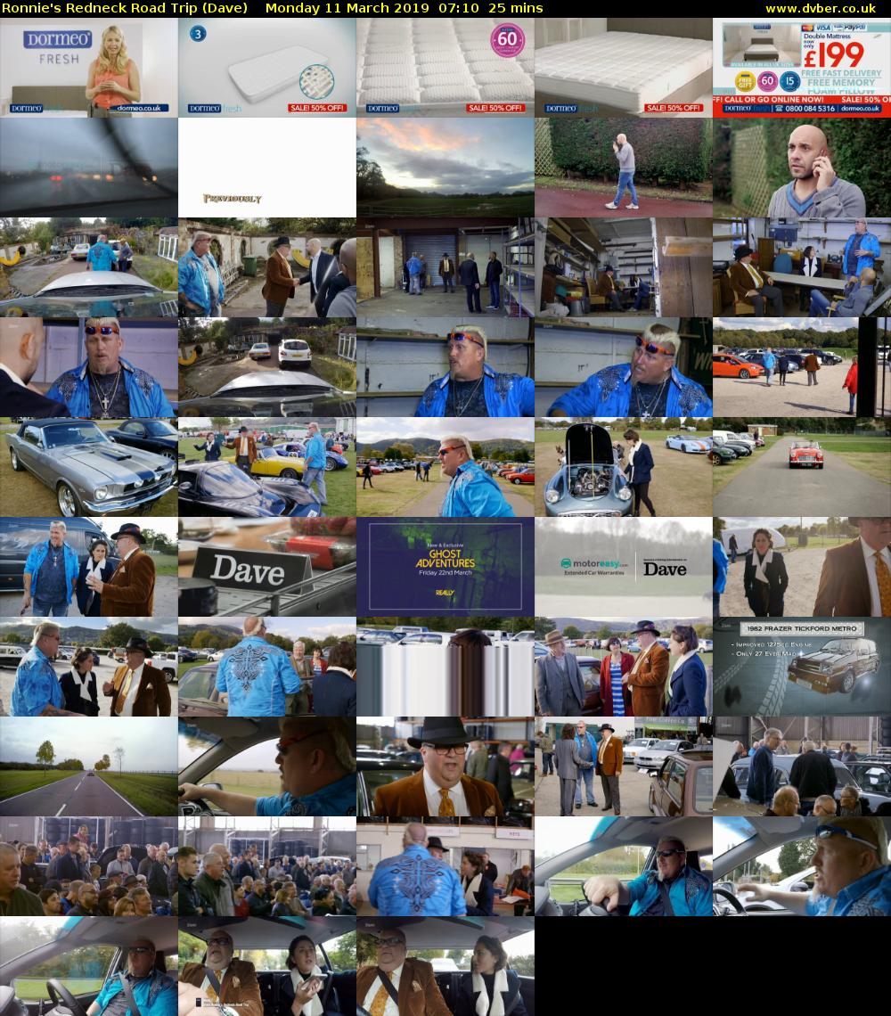 Ronnie's Redneck Road Trip (Dave) Monday 11 March 2019 07:10 - 07:35