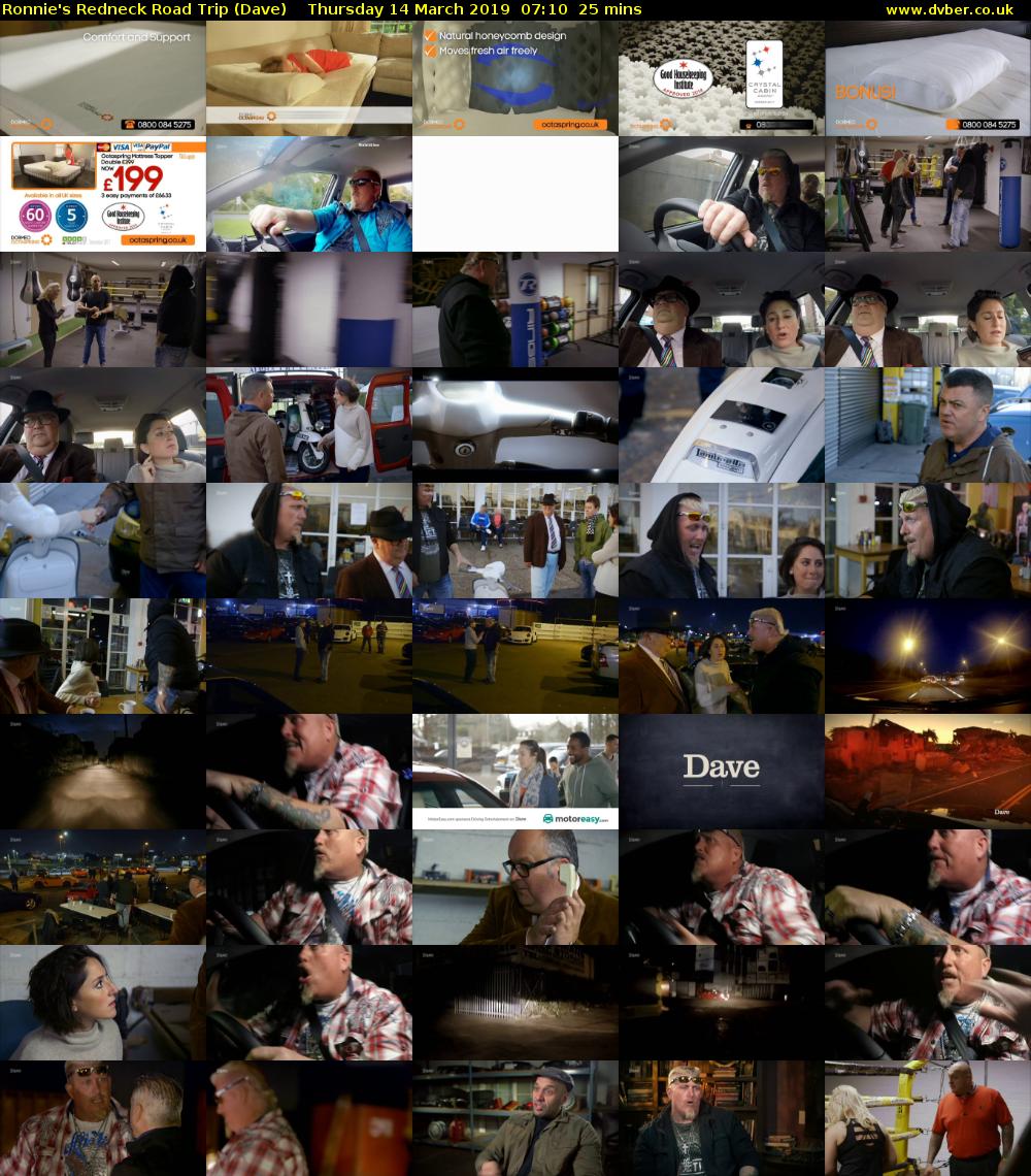 Ronnie's Redneck Road Trip (Dave) Thursday 14 March 2019 07:10 - 07:35