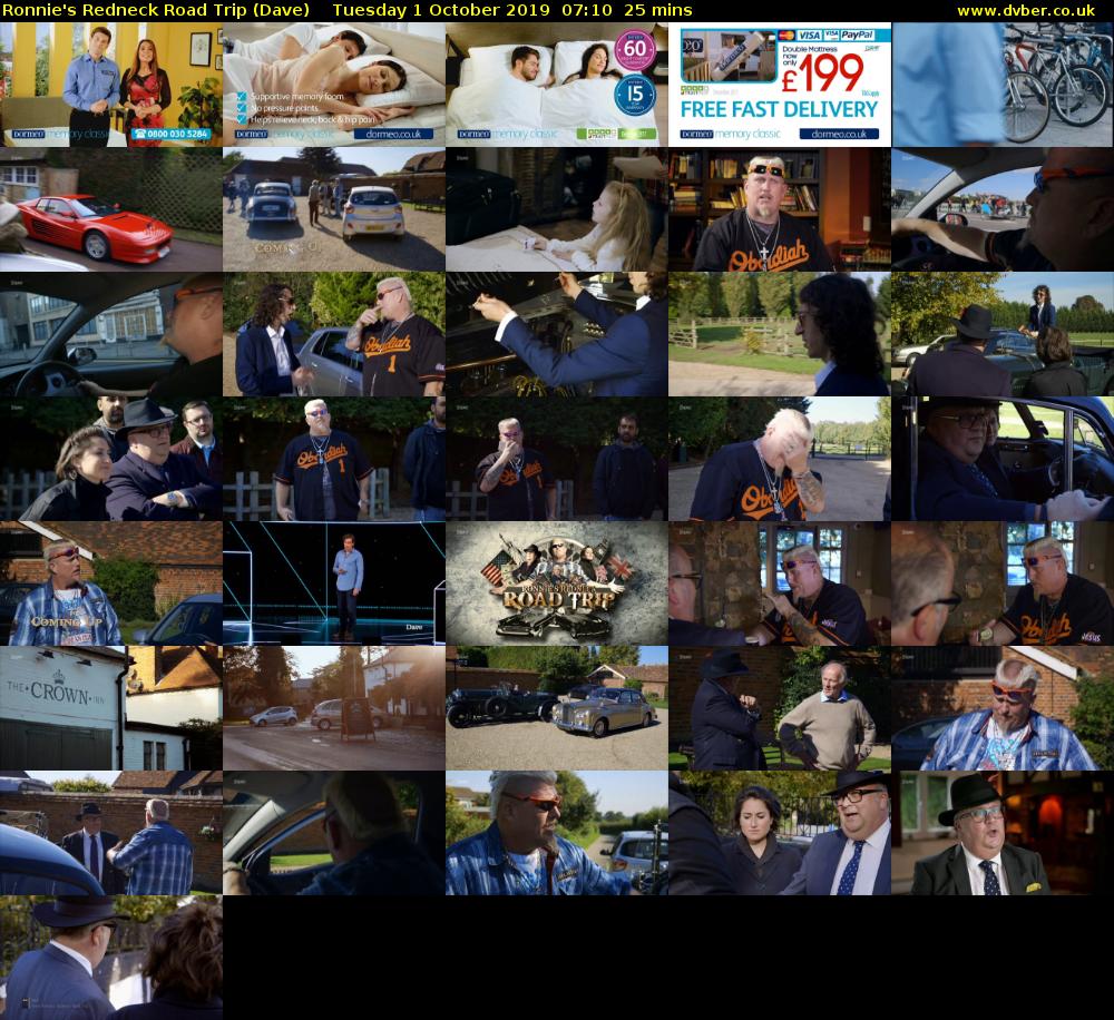 Ronnie's Redneck Road Trip (Dave) Tuesday 1 October 2019 07:10 - 07:35