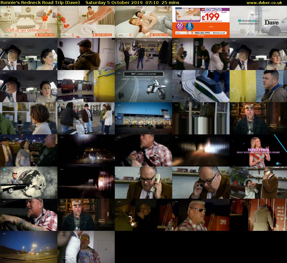 Ronnie's Redneck Road Trip (Dave) Saturday 5 October 2019 07:10 - 07:35