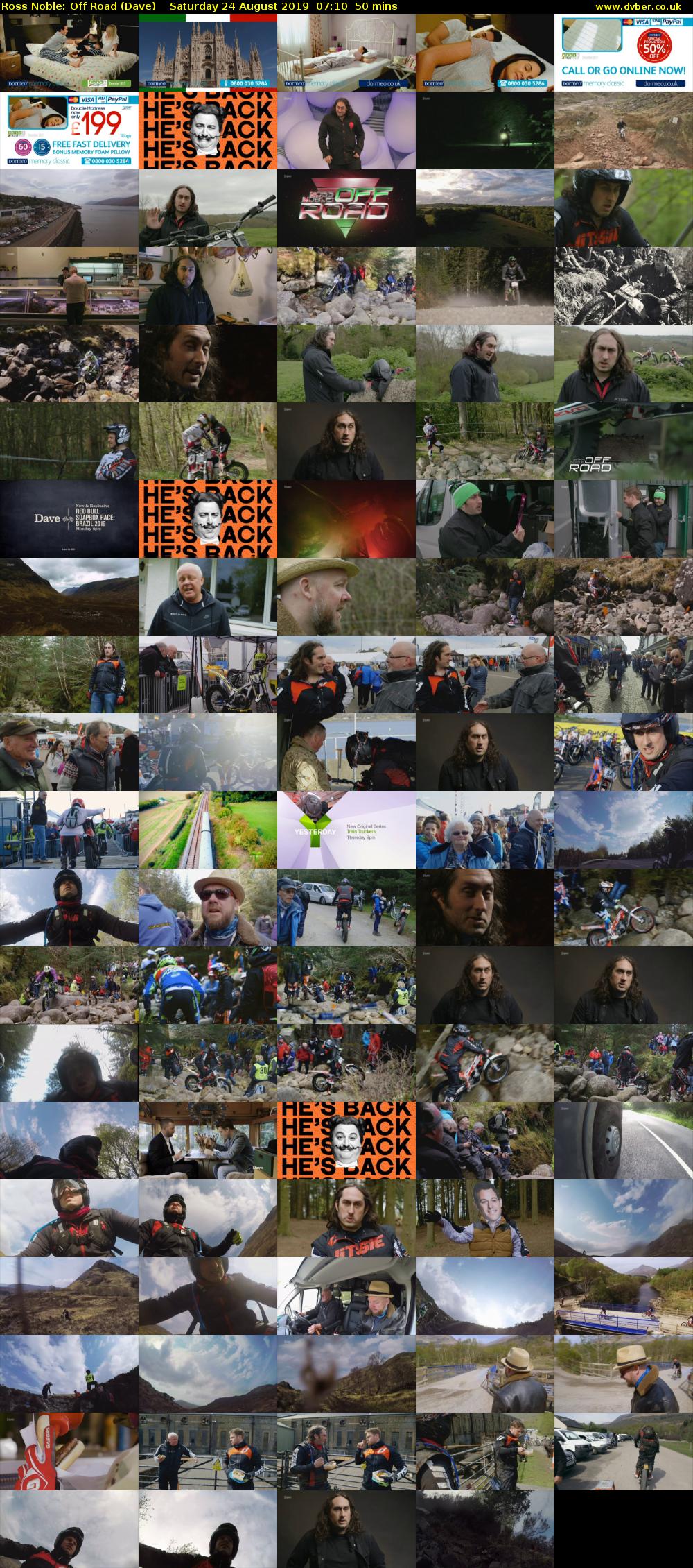 Ross Noble: Off Road (Dave) Saturday 24 August 2019 07:10 - 08:00