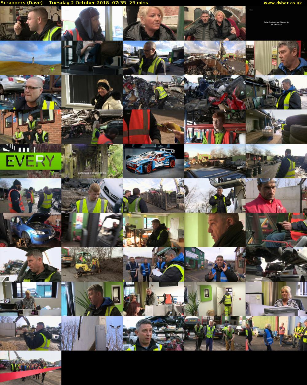 Scrappers (Dave) Tuesday 2 October 2018 07:35 - 08:00