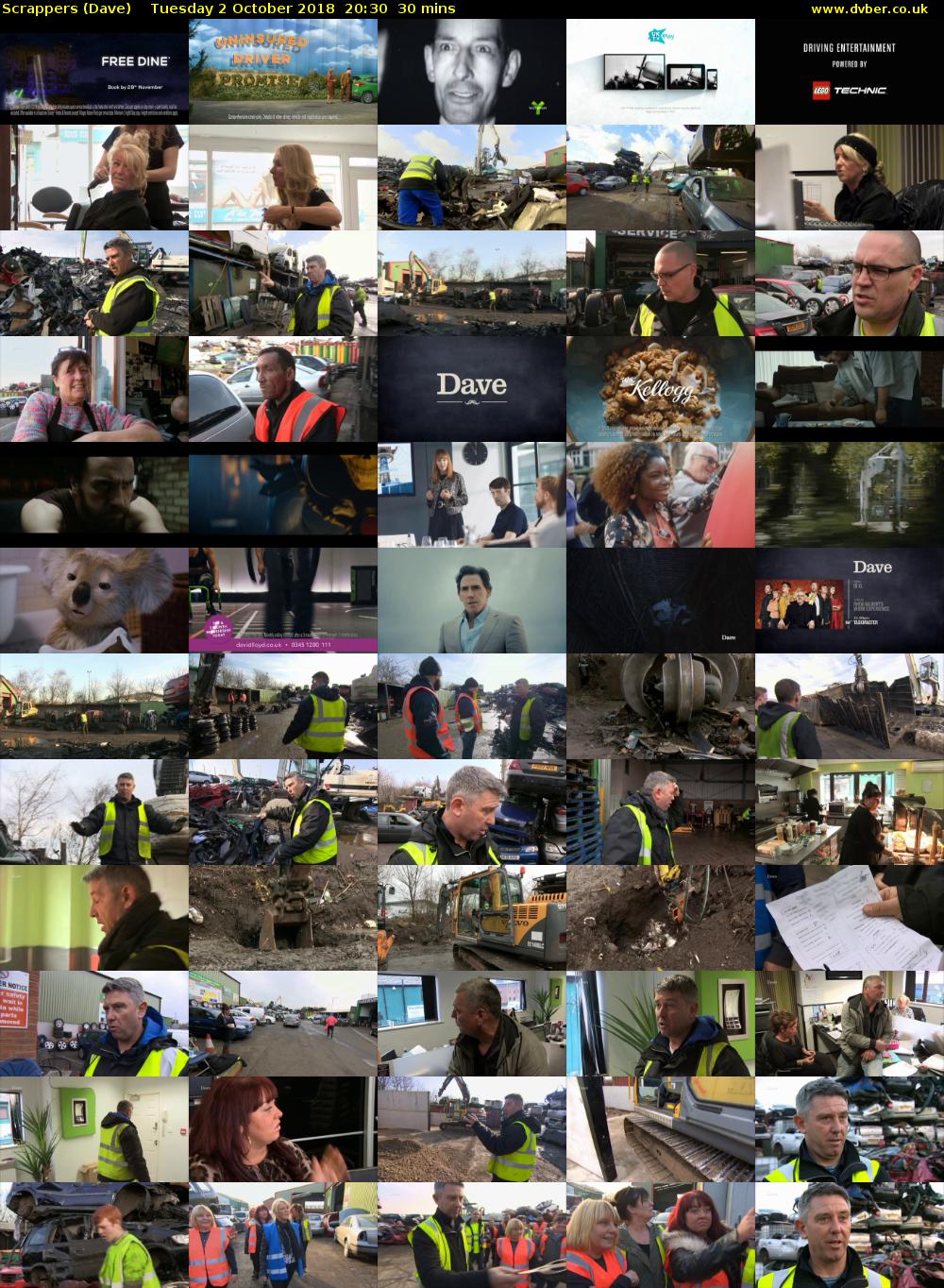 Scrappers (Dave) Tuesday 2 October 2018 20:30 - 21:00