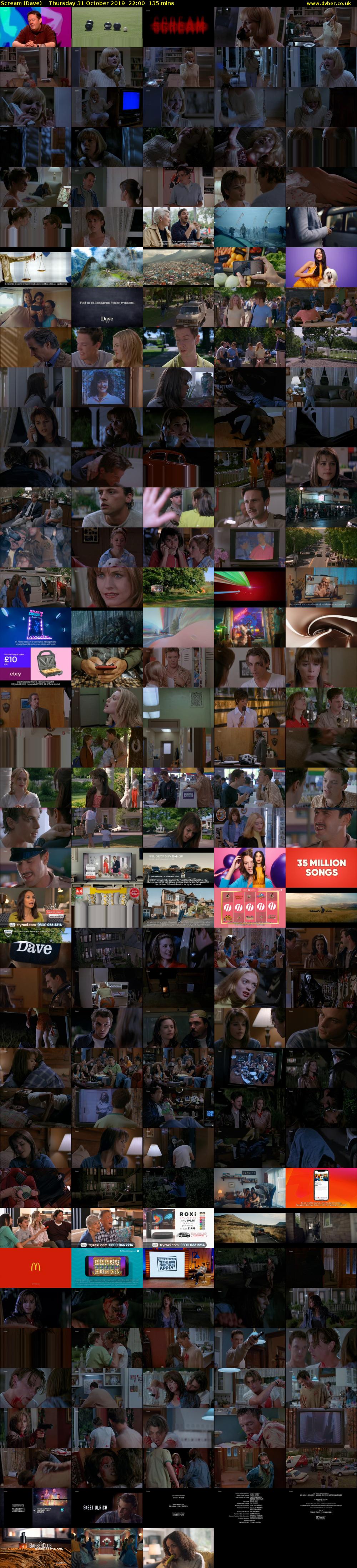 Scream (Dave) Thursday 31 October 2019 22:00 - 00:15