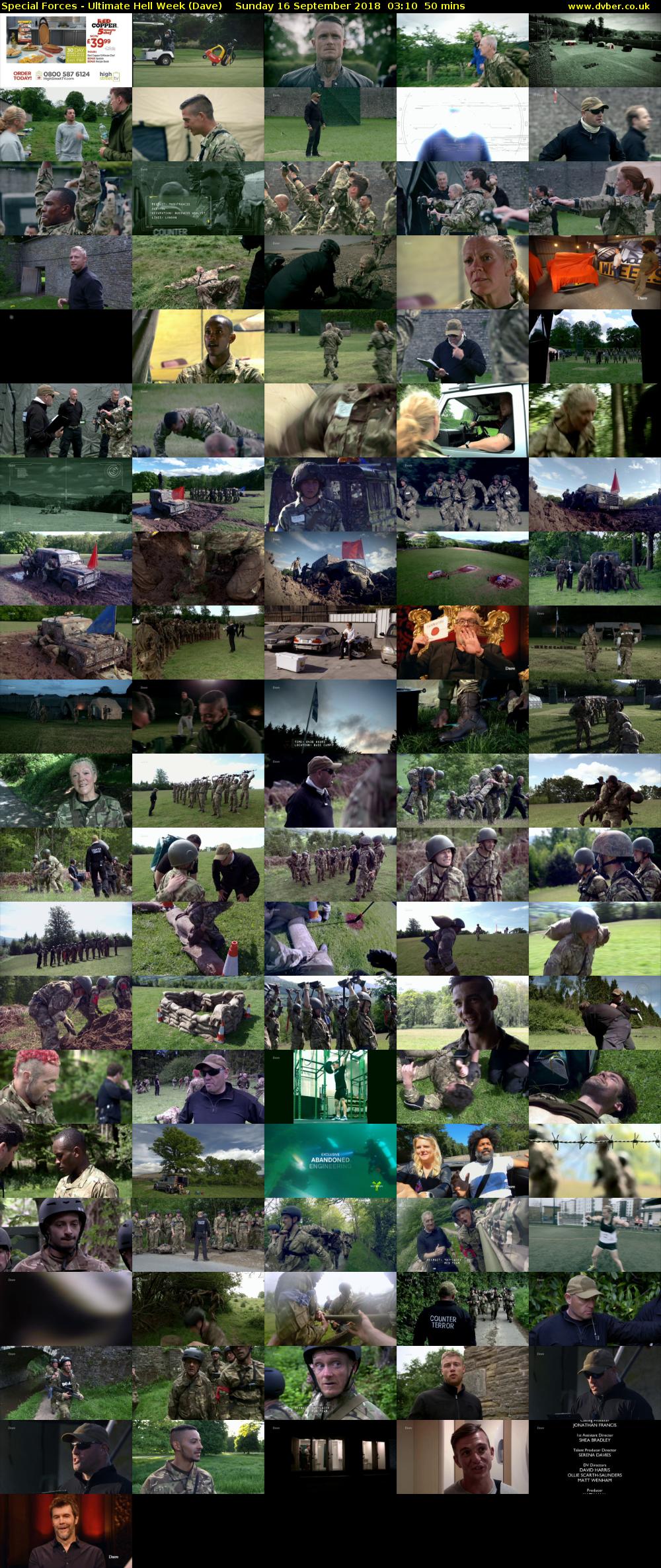 Special Forces - Ultimate Hell Week (Dave) Sunday 16 September 2018 03:10 - 04:00