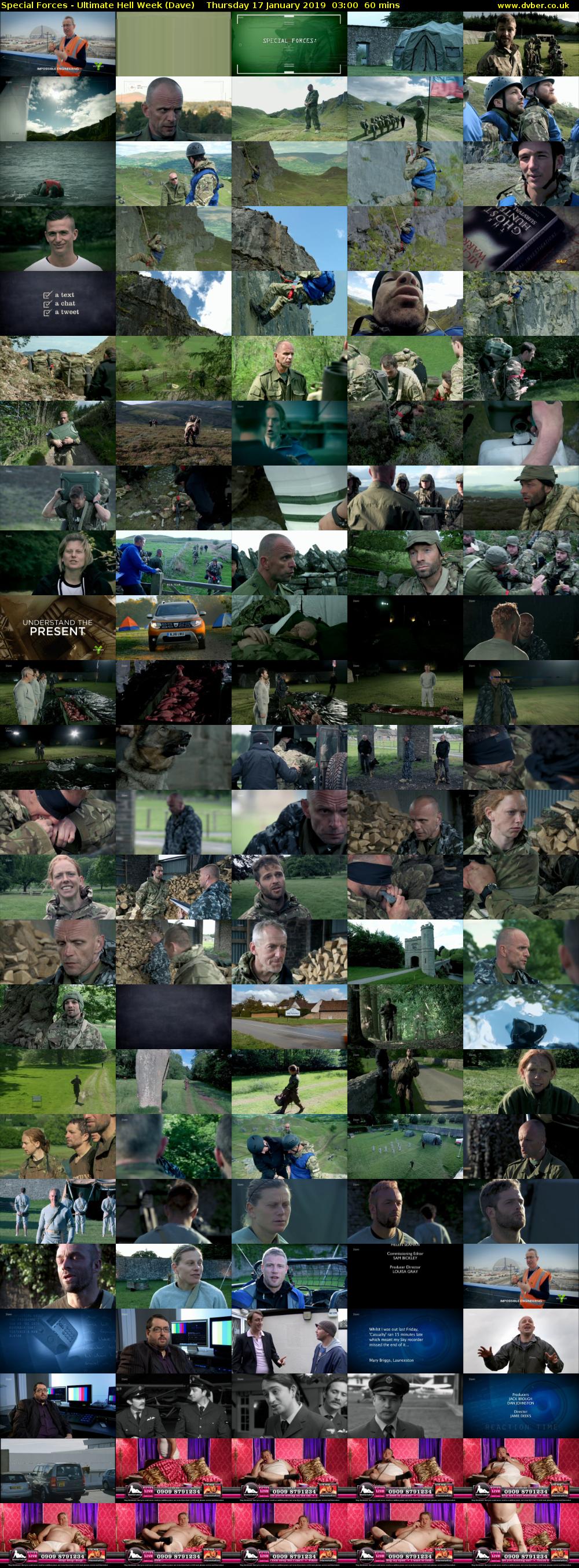 Special Forces - Ultimate Hell Week (Dave) Thursday 17 January 2019 03:00 - 04:00