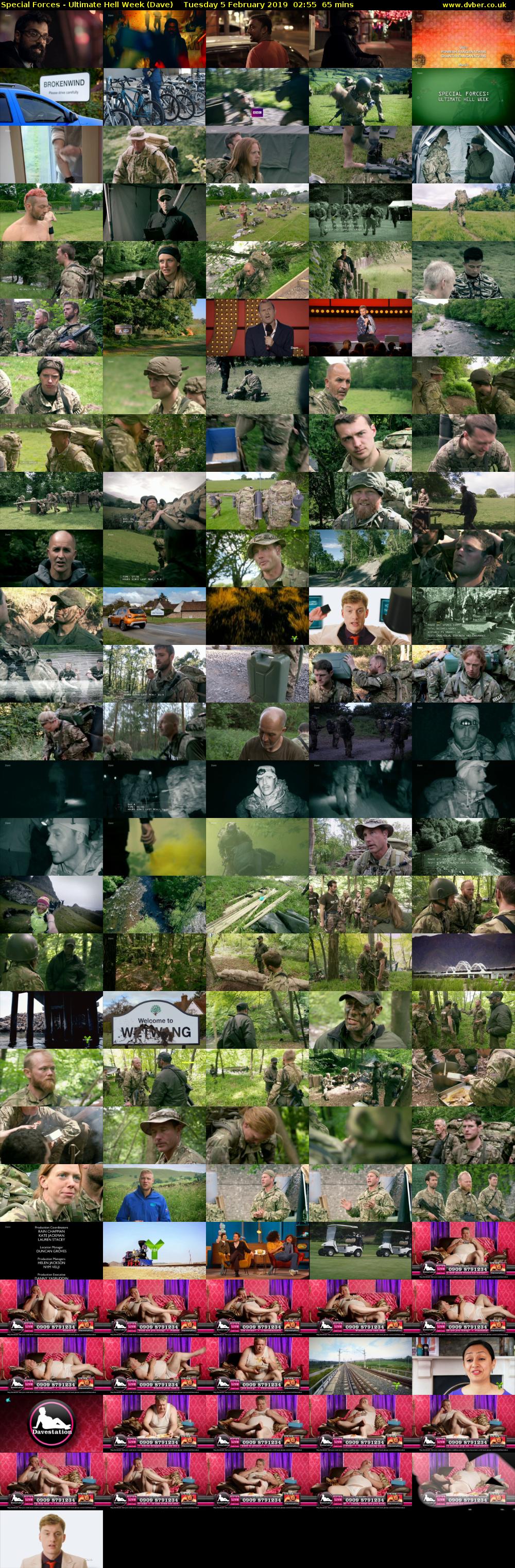 Special Forces - Ultimate Hell Week (Dave) Tuesday 5 February 2019 02:55 - 04:00