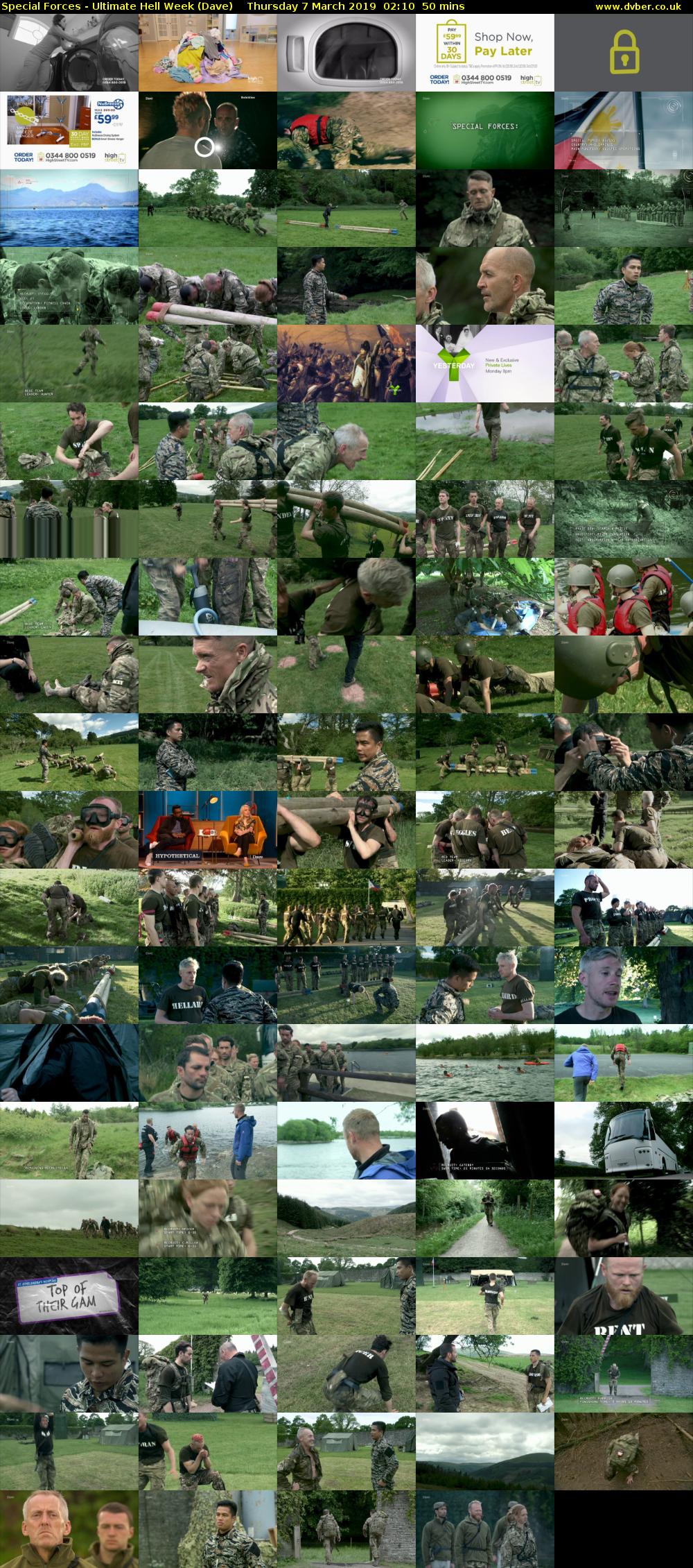 Special Forces - Ultimate Hell Week (Dave) Thursday 7 March 2019 02:10 - 03:00